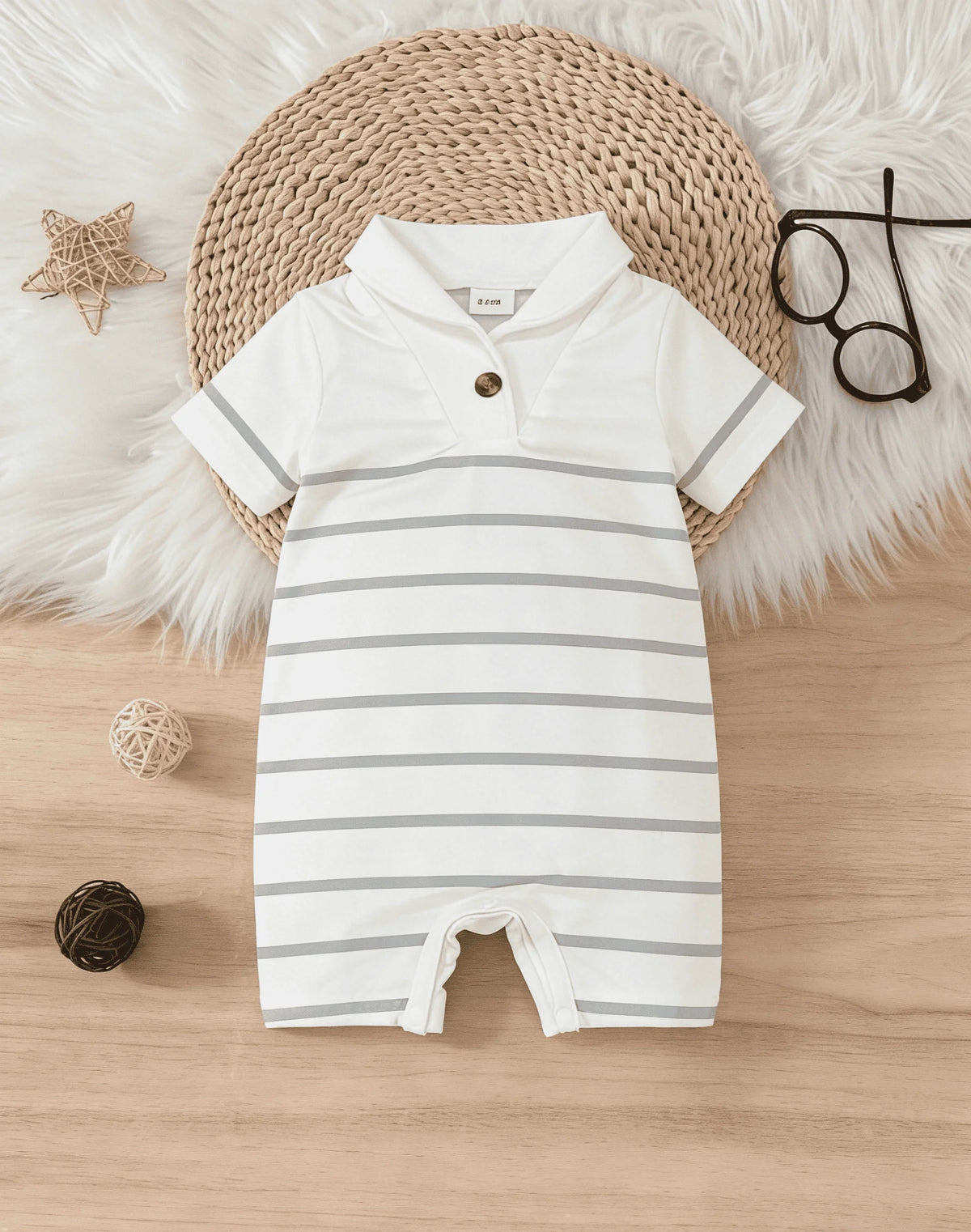 Marynarski romper polo