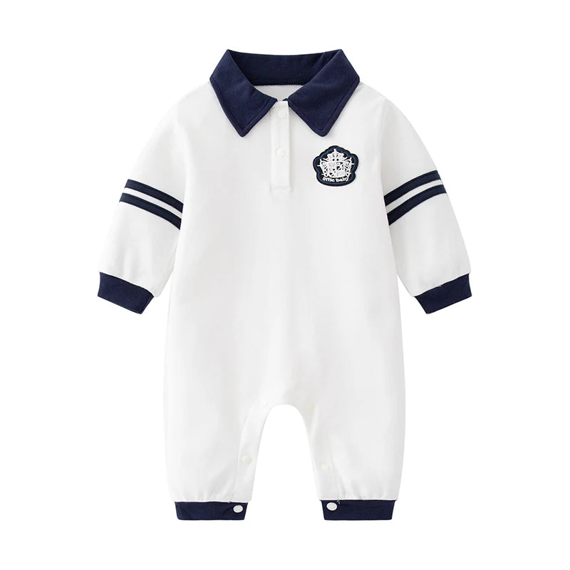 Bawełniane body z długim rękawem