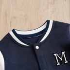 Romper baseballowy z haftem