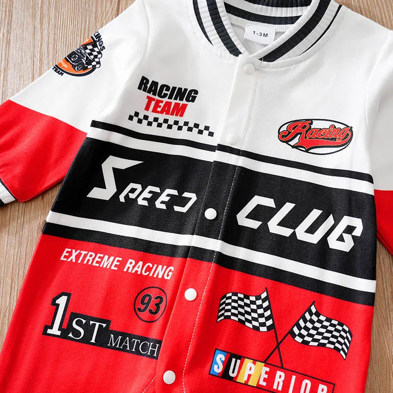 Motocyklowy kombinezon niemowlęcy
